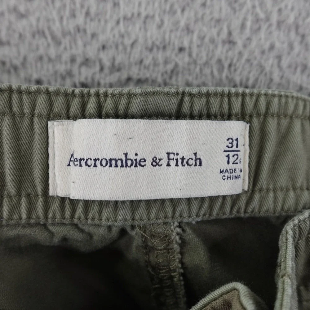 Abercrombie & Fitch Cargo Pants Women Size 12/31 Military Green Casual Bohemian